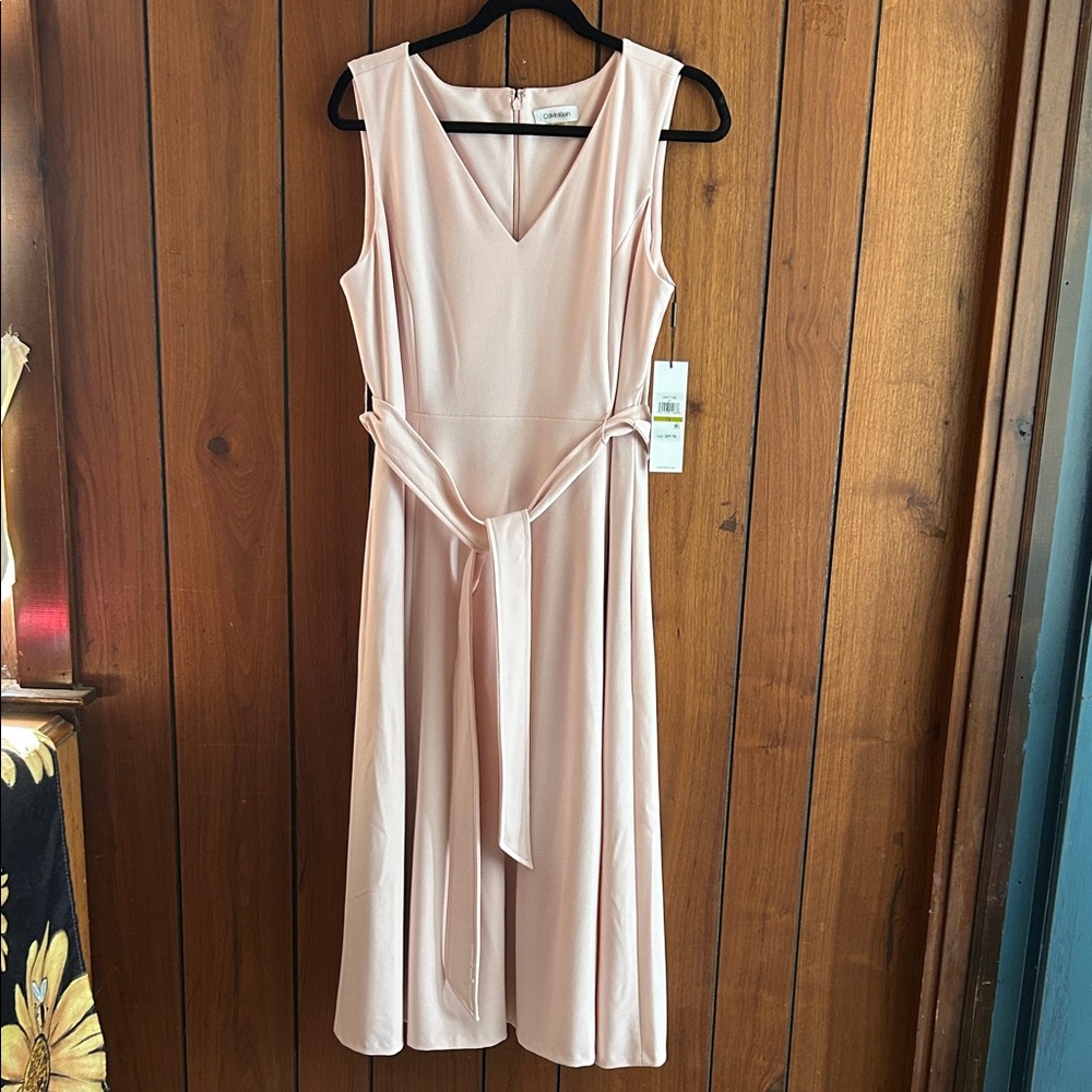 Calvin Klein Blush Pink Maxi Dress